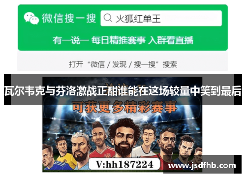 瓦尔韦克与芬洛激战正酣谁能在这场较量中笑到最后